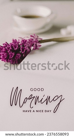 Simple and beautiful morning card 