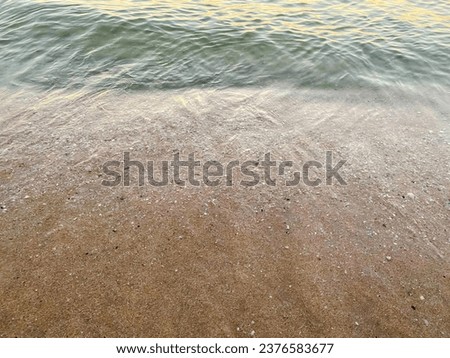 water drops on the sand.