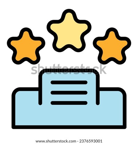Podium chart icon outline vector. Expert team. Consult report color flat