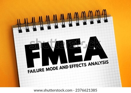 FMEA - Failure Modes and Effects Analysis acronym, business concept for presentations and reports Royalty-Free Stock Photo #2376621385