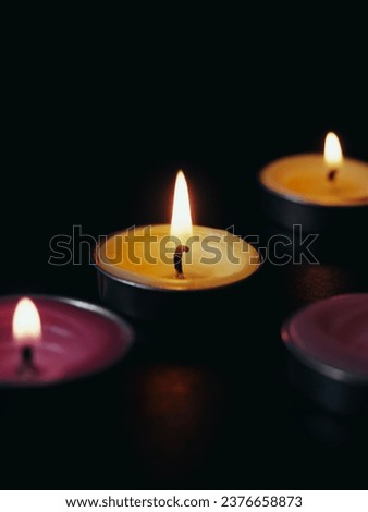 Candles give off a warm, beautiful light that is pleasing to the eye