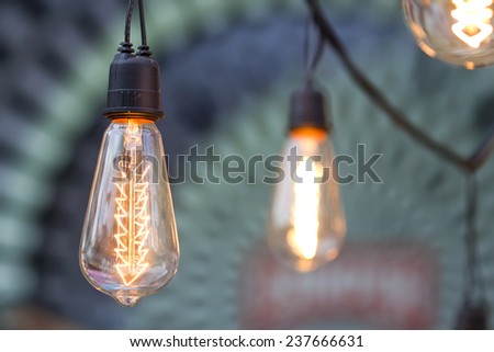 Bulb of yellow light 