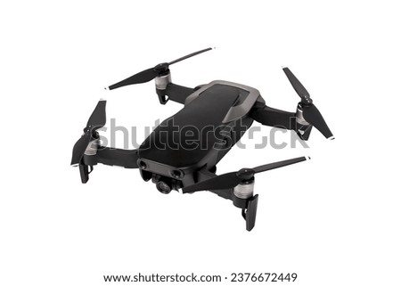 drone isolated on white background, concept of new technology