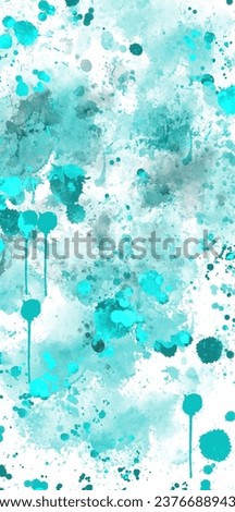 light blue watercolor color splash background Royalty-Free Stock Photo #2376688943