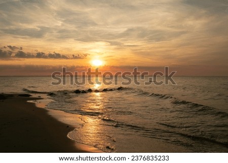 seaside as sympathy message, obituary and griefing concept.
 Royalty-Free Stock Photo #2376835233