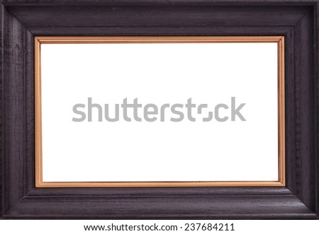 Picture Frame on wallpaper background