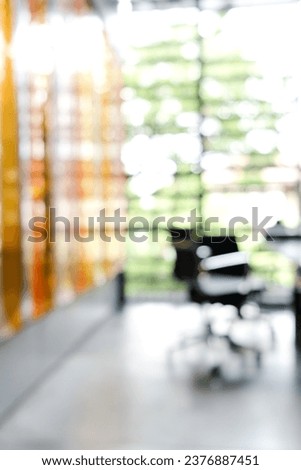 Abstract blurred background of  modern office interior architecture