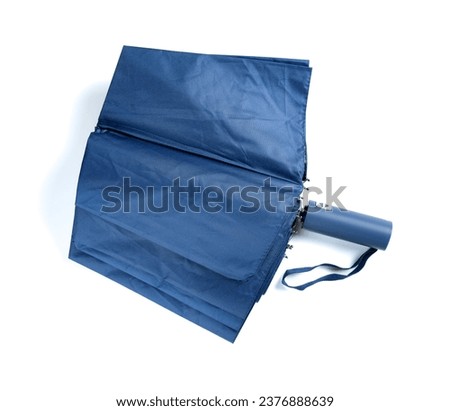 unfolded auto open and close umbrella on a white background