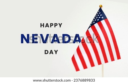 Happy Nevada day with  America background.