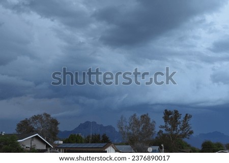 Stormy Skies over Apache Junction, Arizona near Superstition Mountains