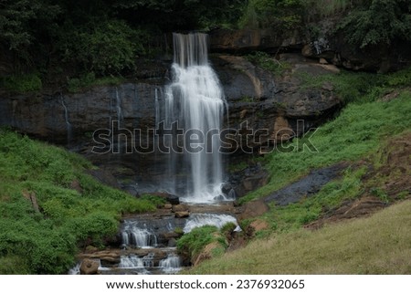 Wide view of waterfall from Idukki Kerala