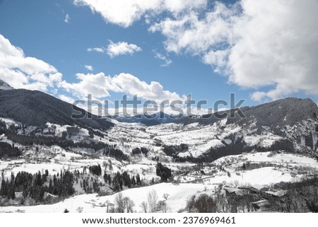 winter season and landscape photos.artvin.turkey