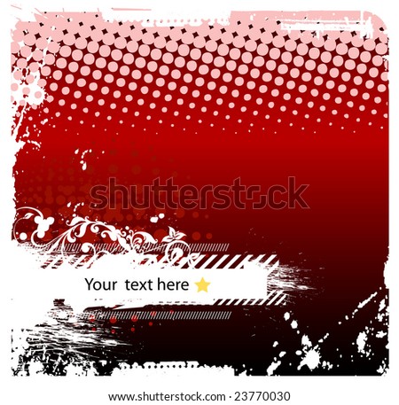 red banner so you can add your own images (vector)
