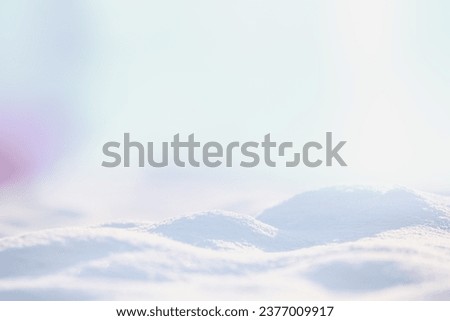 FROSTY SNOW BACKGROUND FOR WINTER AND CHRISTMAS, COLD LIGHT NATURAL BACKDROP FOR CHRISTMAS PRESENTS AND GIFTS