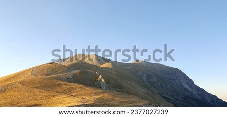 mountain panorama from a trekking trail