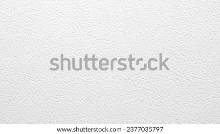 Closeup artificial leather white colour for texture background.  top view. Royalty-Free Stock Photo #2377035797
