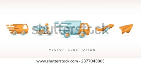 Icon 3d realistic style with lightning. Idea, solution, business, strategy concept. Vector illustration