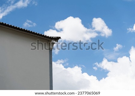 Chinese traditional style building under blue sky Royalty-Free Stock Photo #2377065069
