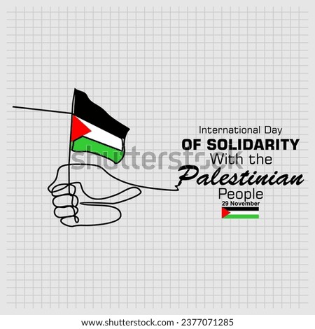 International Day Of Solidarity With the Palestinian People, 29 November, Poster and Banner