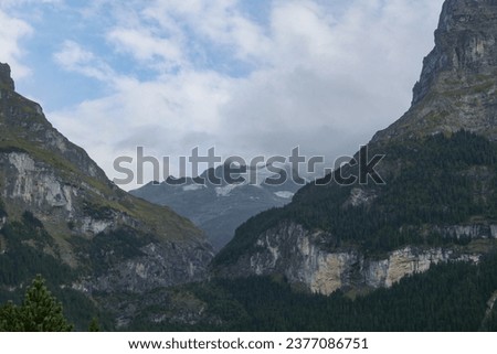 Stunning landscape picture from the Swiss Alps, general view