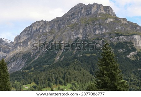 Stunning landscape picture from the Swiss Alps, general view