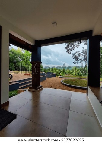 Beautiful Home sit out exterior wall view with landscapes 
