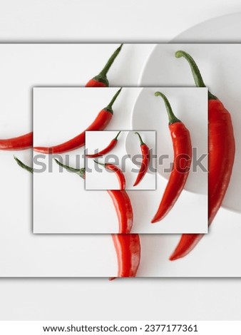 Big red chili wallpaper art background
