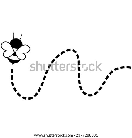 Cute Bee with Bee Path for Kids Decoration