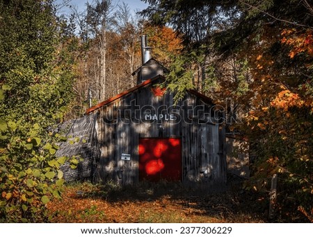An Old Maple Sugar Shack in Eastern Ontario Royalty-Free Stock Photo #2377306229