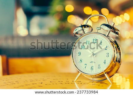 Alarm clock - Vintage effect style pictures