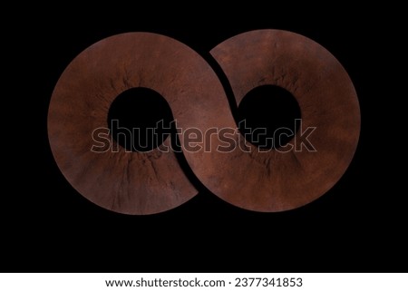 close-up macro photography of the human eye - iris photo