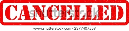 Red Cancelled Cancel Culture Rubber Stamp Grunge Texture Sign Signage Label Badge Sticker Vector EPS PNG Transparent No Background Clip Art Vector EPS PNG 