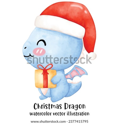 Cute Dragon, Christmas, Christmas Dragon, Merry Christmas, Year of the Dragon