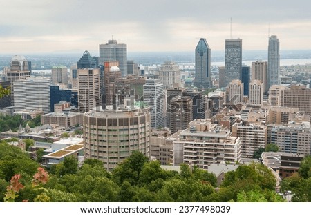 The Montreal Skyline on a Clear Summer Day