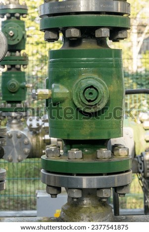 flange connection of a gas line