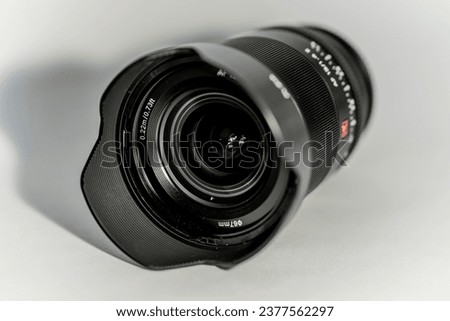 clear camera lens product photography 