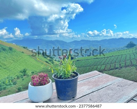 Mountain, sky blue,natural, hill,clouds, views , green, beautiful sky, green nature 