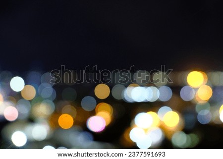 Blurry and Bokeh light at Indonesia