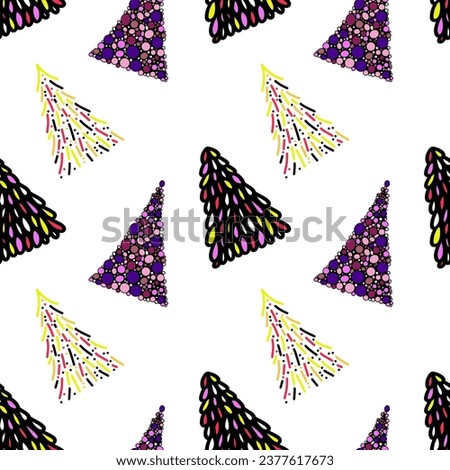 Seamless pattern of merry Christmas background.