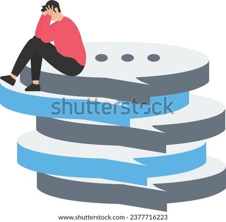 Deal with difficult people, bossy manager or trouble employee, tough or complicated colleague, confusion or conflict concept, frustrated business people dealing with difficult and fussy coworkers.

 Royalty-Free Stock Photo #2377716223