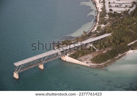 Bahia Honda Bridge from airplane