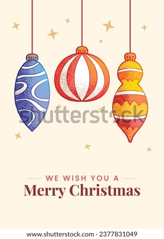Merry Christmas background. Happy Christmas season Celebration. Christmas tree. December 25. Cartoon Vector illustration Template for Poster, Banner, Greeting Card, Flyer, Invitation, Card, Cover.