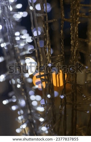 Bokeh created by light bulbs used to decorate various festivals