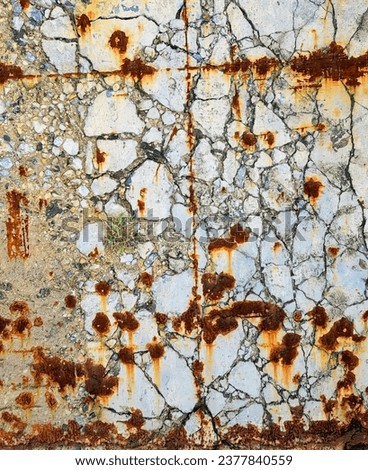 texture of an old rusty metal sheet with rusted spots and a rusty metal background.