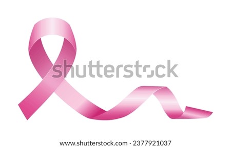 Vector breast cancer awareness ribbon background.