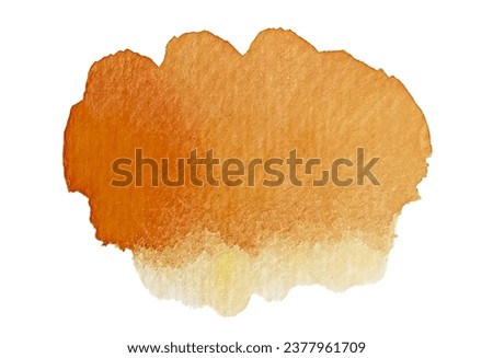 Abstract orange watercolor dot for background 