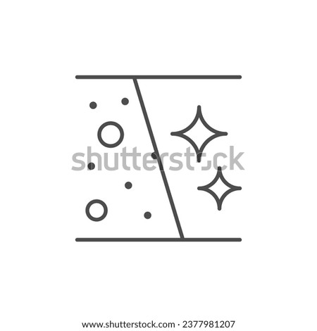 Skin cleaning line outline icon Royalty-Free Stock Photo #2377981207