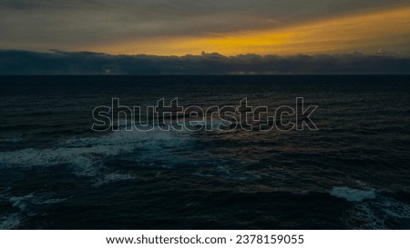 Amazing sea sunset, Nature landscape background in hawaii. High quality illustration