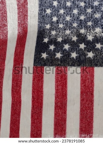 This is an interesting picture of an American Flag with some added background.