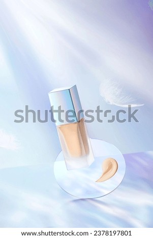 Laser scene liquid foundation color cosmetics cream Royalty-Free Stock Photo #2378197801